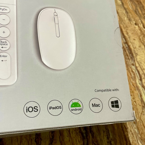 Multi-Device Wireless Keyboard and Mouse Compatible with iOS Android Mac Windows - Picture 4 of 4